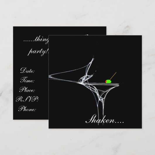 Invitations de Happy Hour I (Devant / Derrière)