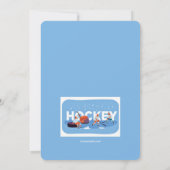 Invitations de hockey sur glace (Dos)