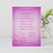 Invitations de Imaginaire de papillons (Debout devant)