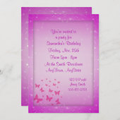 Invitations de Imaginaire de papillons (Devant / Derrière)