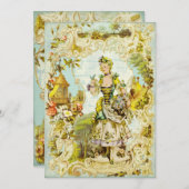 Invitations de jardin de papillon de Versailles (Devant / Derrière)