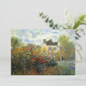 Invitations de jardin Monet Rose (Debout devant)