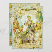 Invitations de jardins de papillons de Versailles (Devant / Derrière)