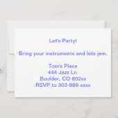 Invitations de jeu d'éléphants (Dos)