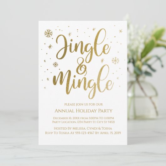 Invitations de Jingle et Mingle (Debout devant)