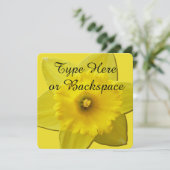 Invitations de jonquilles de Pâques Personnaliser (Debout devant)