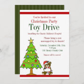 Invitations de Jouets de Noël fêtes (Devant / Derrière)