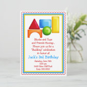 Invitations de jouets pour la construction de bloc (Debout devant)