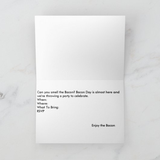 Invitations de JOUR de LARD (Intérieur)