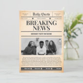 invitations de journaux en première page de l'actu (Debout devant)