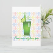 Invitations de jus de citron vert (Debout devant)