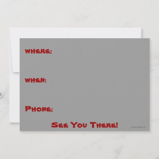 Invitations de Kilroy de vampire (Dos)