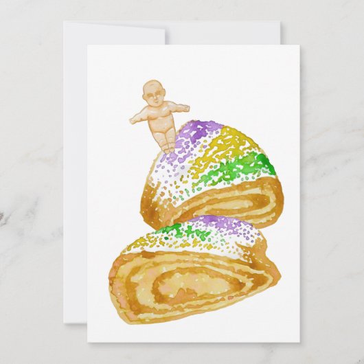 Invitations de King Cake (Devant)