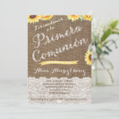 Invitations de la 1ère communion espagnole pour la (Debout devant)