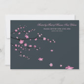 Invitations de la Bachelorette Fleur de Cerisier F (Dos)