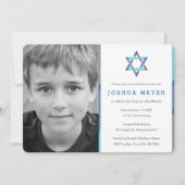 Invitations de la barre de photos moderne Mitzvah  (Devant)
