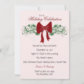 Invitations De La Bow Rouge Et Des Verts (Devant)