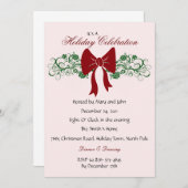 Invitations De La Bow Rouge Et Des Verts (Devant / Derrière)