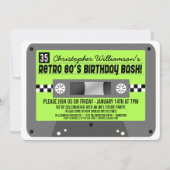 Invitations de la Cassette des années 80 (Devant)