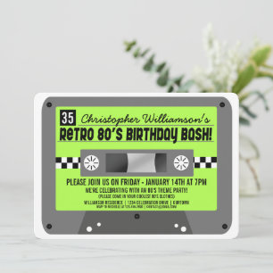 Invitations de la Cassette des années 80