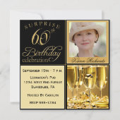 Invitations de la Champagne Surprise 60e anniversa (Devant)