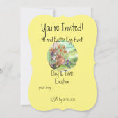 Invitations de la chasse aux oeufs de Pâques (Dos)