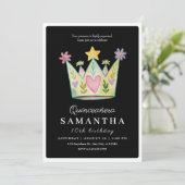 Invitations de la Couronne Quinceanera (Debout devant)