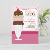 Invitations de la crème glacée (Debout devant)