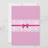 Invitations de la dentelle de la mariée de la douc (Dos)