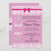 Invitations de la dentelle de la mariée de la douc (Devant / Derrière)