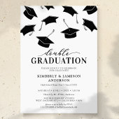 Invitations de la Double Graduation Simple
