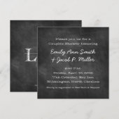 Invitations de la douche du couple carré de (Devant / Derrière)
