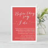 Invitations de la douche du couple chic (Debout devant)