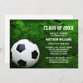 Invitations de la Faire-part de la fête de footbal (Devant / Derrière)