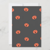Invitations de la fête Citrouille d'Halloween (Dos)