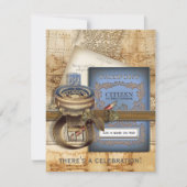 Invitations de la fête d'adieu du voyageur (Devant)