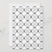 Invitations de la fête d'anniversaire Art déco bla (Dos)