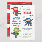 Invitations de la fête d'anniversaire conjointe du (Devant / Derrière)