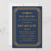 Invitations de la fête d'anniversaire de Simple Ar (Devant)