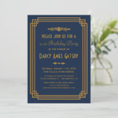 Invitations de la fête d'anniversaire de Simple Ar (Debout devant)