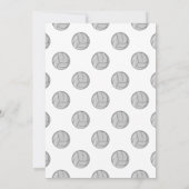 Invitations de la fête d'anniversaire du volley-ba (Dos)