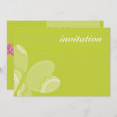 Invitations de la fête d'anniversaire :: papillon  (Devant / Derrière)
