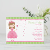 Invitations de la fête d'anniversaire Princess (Debout devant)