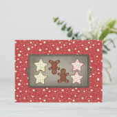 Invitations de la fête de biscuits de vacances (Debout devant)