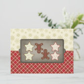 Invitations de la fête de biscuits de vacances (Debout devant)