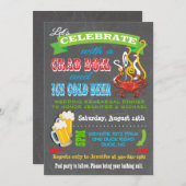 Invitations de la fête de bouillie de crabe de tab (Devant / Derrière)