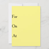 Invitations de la fête de Chibby (Dos)