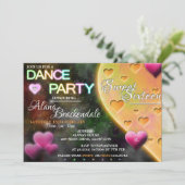 Invitations de la fête de danse Sweet sixteen (Debout devant)