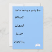 Invitations de la fête de diplôme d'infirmière (Dos)