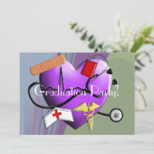 Invitations de la fête de diplôme d'infirmière (Debout devant)